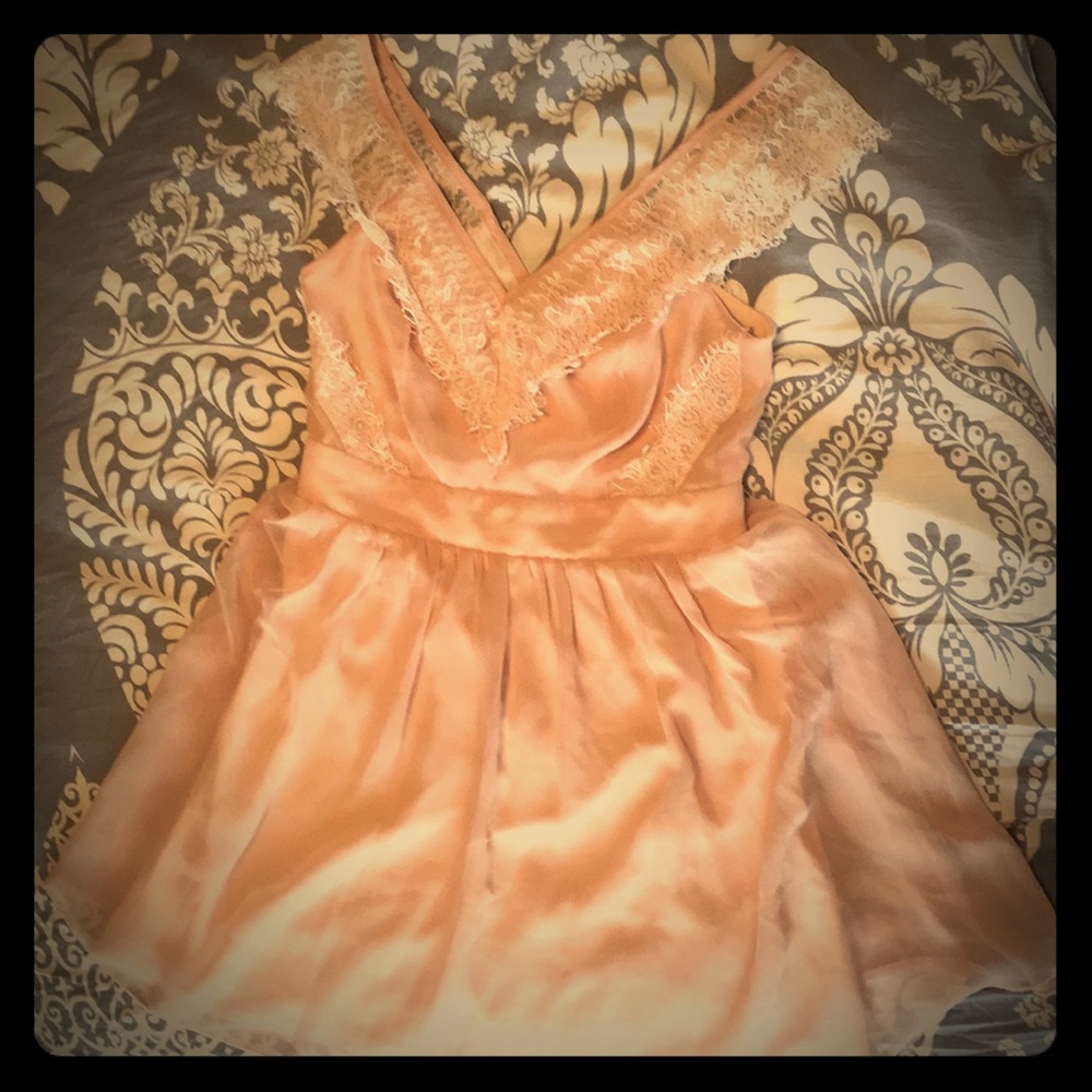 Gorgeous soft pink holiday dress